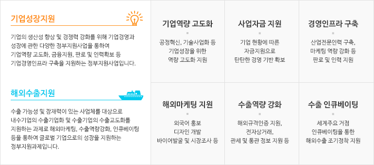 정부지원사업